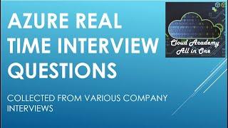 Azure real time interview Questions and answers - Part 4