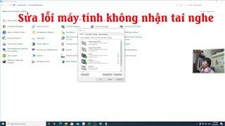 Cách sửa lỗi máy tính  pc laptop không nhận tai nghe