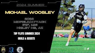 Michael Woosley, 2028, Attack/Mid, 6'2,190, Higley HS, AZ Summer 2024 goal & assists