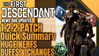 Huge Buffs & Nerfs! Solo Q Gluttony & Molten Fortress - 1.2.2 Patch Breakdown - The First Descendant