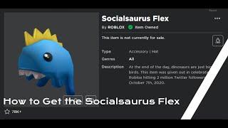 *NEW CODE* How to Get the Socialsaurus Flex (GET IT!) (EXPIRED)