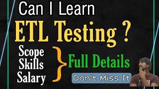Skills required to become ETL Tester | Scope of ETL Tester | ETL Testing Jobs | #bylucksir