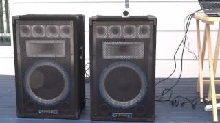 Technical Pro PVRTX-12U USB/MP3/Equilizer PA Speakers