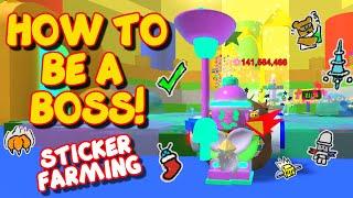 HOW TO BE A BOSS farming STICKER SPROUTS!