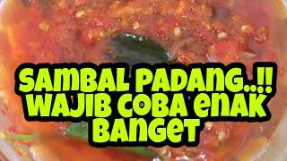 Resep sambal merah padang.. cara buat sambal khas padang(kuliner aceh