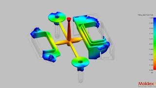 Siemens NX Advance easy mold flow simulation fill analysis.