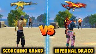 NEW M4A1 - INFERNAL DRACO VS M4A1 - SCORCHING SANSD DAMAGE ABILITY TEST |BEST M4A1 SKIN - FREE FIRE