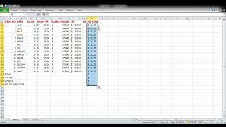 MICROSOFT EXCEL FORMULAS