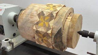 Amazing Woodturning Crazy - Horror Woodworking Turns Firewood Into Valuable Art Objects On Lathe