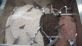 Twin Shaft Mixer fertilizer demonstration - 15 second mix