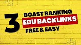 Edu Backlinks List | Dofollow Backlinks List | High DA PA Backlinks List