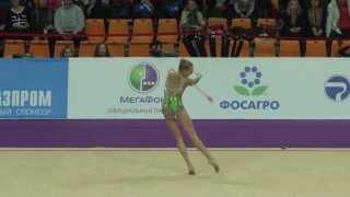 Кудрявцева Яна, булавы, Kudryavtseva Yana, clubs, Grand Prix, 2014, Moscow