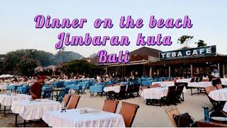 Dinner on the beach jimbaran kuta Bali @Funtravel360 