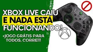 CAIU TUDO NO XBOX!!! XBOX LIVE, PC GAME PASS, XCLOUD e APP do XBOX Com Problemas | + Jogo GRÁTIS!!