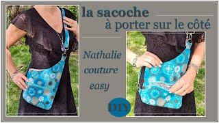 DIY pour cette sacoche à porter sur le côté by Nathalie couture easy, patron PDF offert