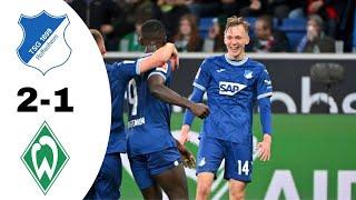 TSG Hoffenheim VS Werder Bremen 2-1 Highlights | Bundesliga 2023/2024