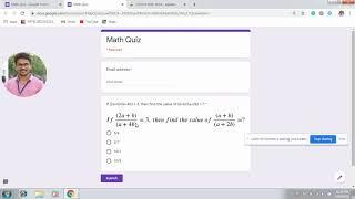 Mathematical Equations in Google Forms