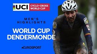 DOMINANT WIN IN THE MUD!  | 2024 UCI Cyclocross World Cup Dendermonde Men's Highlights