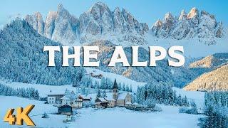 The Alps 4K Amazing Winter Film - Meditation Relaxing Music - Beautiful Wonderland Winter