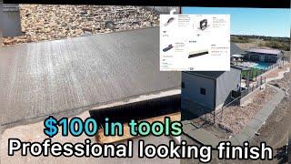 In 2025 just DIY- Professional concrete results w/ only $100 in tools