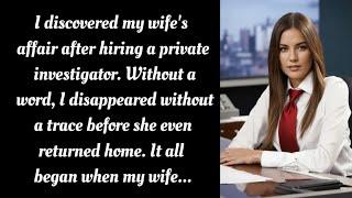 I discovered my wife's affair after hiring a private investigator. Without a word, I disappeared