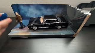 Supernatural 1 24 1967 Chevy Impala Druckgussauto Dean Winchester Druckgussfigur, Spielzeug für Kind