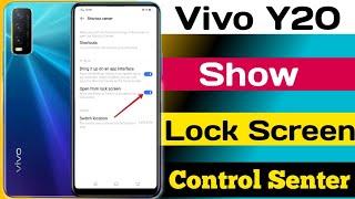 Vivo Y20  Lock Screen par Control Senter Kaise Show Kare || Vivo Y20 Show Lock Screen Control Senter