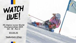 LIVE | FIS Alpine JWSC 2025 - Women - Giant Slalom Run 2 - Tarvisio (ITA)