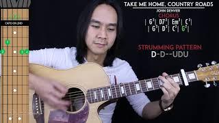 Take Me Home Country Roads Guitar Cover Acoustic - John Denver  |Tabs + Chords|