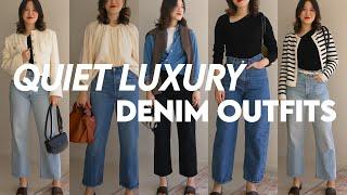 STYLING TIPS FOR DENIM (2023) QUIET LUXURY Outfits You Can Recreate