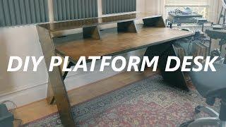 DIY Output Platform music studio desk