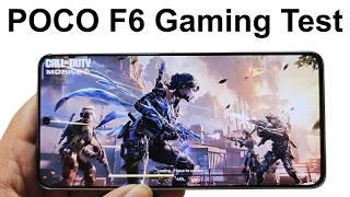 POCO F6 - Gaming Test (PUBG Mobile, Call of Duty, CarX Street, Injustice 2, Asphalt 9)