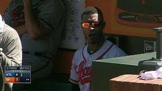 ATL@SF: B.J. Upton ejected for arguing in the 6th