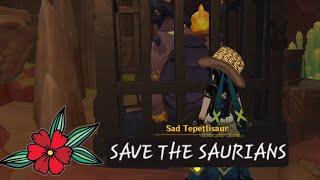 How to free the Saurians in Cage - Natlan Guide (Phlogiston Research Centre)