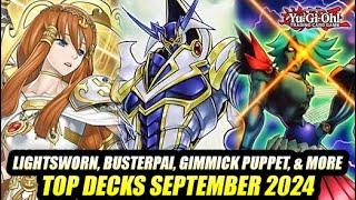 Lightsworn, Busterpai, Gimmick Puppet, & More! Yu-Gi-Oh! Top Deck Profiles September 2024