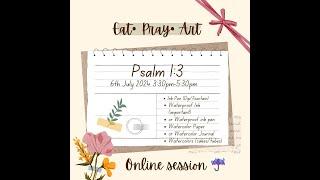 EAT PRAY ART : Watercolor Trees with Sang Psalm 1:3