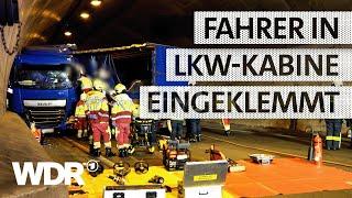 Unfall im Tunnel: Verkeilter Lkw blockiert Autobahn | S07/E02 | Feuer & Flamme | WDR