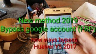 easy way to remove google account (FRP) Huawei Y5 (2017)