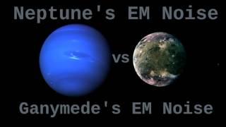 Space Sounds: Neptune's EM Noise Vs Ganymede's EM Noise ( 12 Hours )