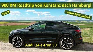 Teil 2! 900km Langstrecke mit dem Audi Q4 etron 50 vom Bodensee bis nach Hamburg! Generation - E