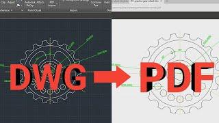 Convert DWG to PDF | AutoCAD tutorial ⏩