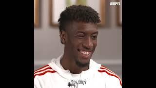 Kingsley Coman reveals favourite team in England...