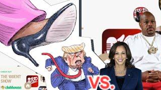 clubhouse101 wack100 reacts kamala harris vs donald trump