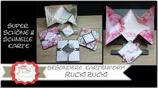 Rucki Zucki Karte - Gatefold Explosion Card - schnelle besondere Karte - 15 Min Karte -  Stampin´Up!