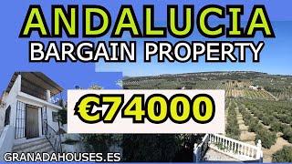 ANDALUCIA BARGAIN PROPERTY  COUNTRY HOUSE with FANTASTIC VIEWS IN MONTEFRIO, ANDALUSIA, SPAIN