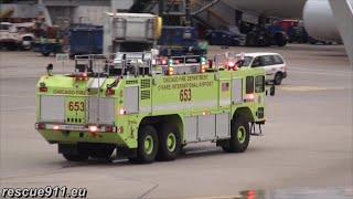 ARFF Crash Fire Trucks Chicago O'Hare Airport