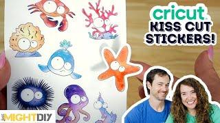 How to Make Kiss Cut Stickers with Cricut! | Waterproof Sticker Sheets