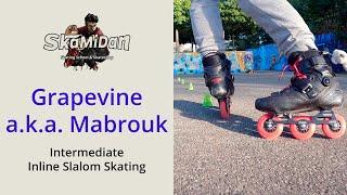 Grapevine a.k.a. Mabrouk | Trick Clip | Intermediate | Inline Freestyle Slalom Skating | SkaMiDan