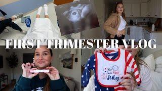 MY FIRST TRIMESTER RECAP VLOG PART 1 || 1st Doctors Appointment + Symptoms + Baby Clothes!!
