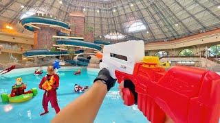 Nerf War | Water Park & SPA Battle 3 (Nerf First Person Shooter)